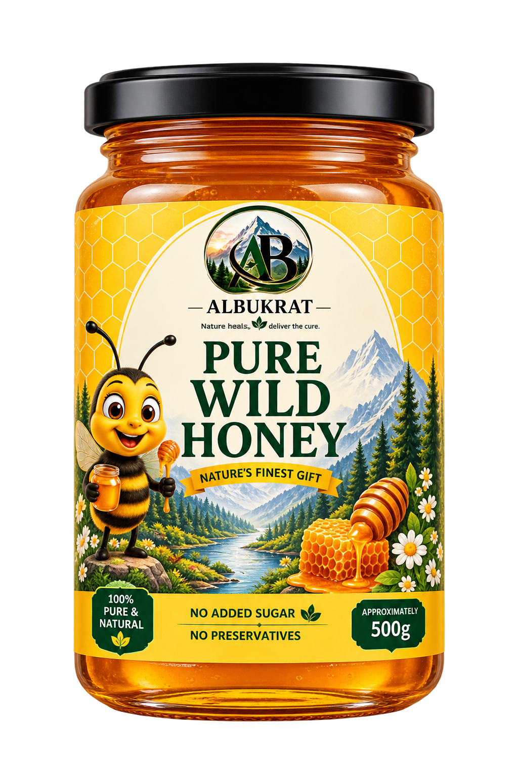 Albukrat Pure Wild Honey · 500 g